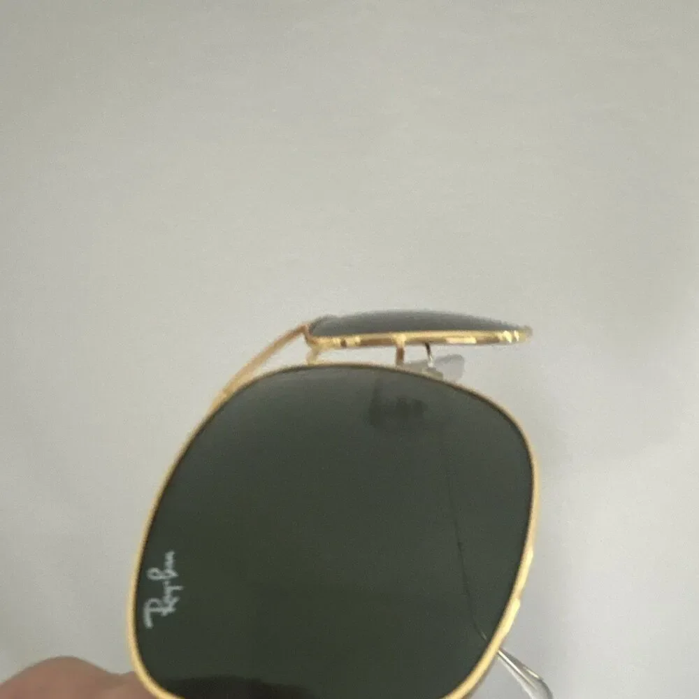 Ray-Ban RB30981 Caravan Arista sunglasses Size 58-16 Gold /Green lens Excellent